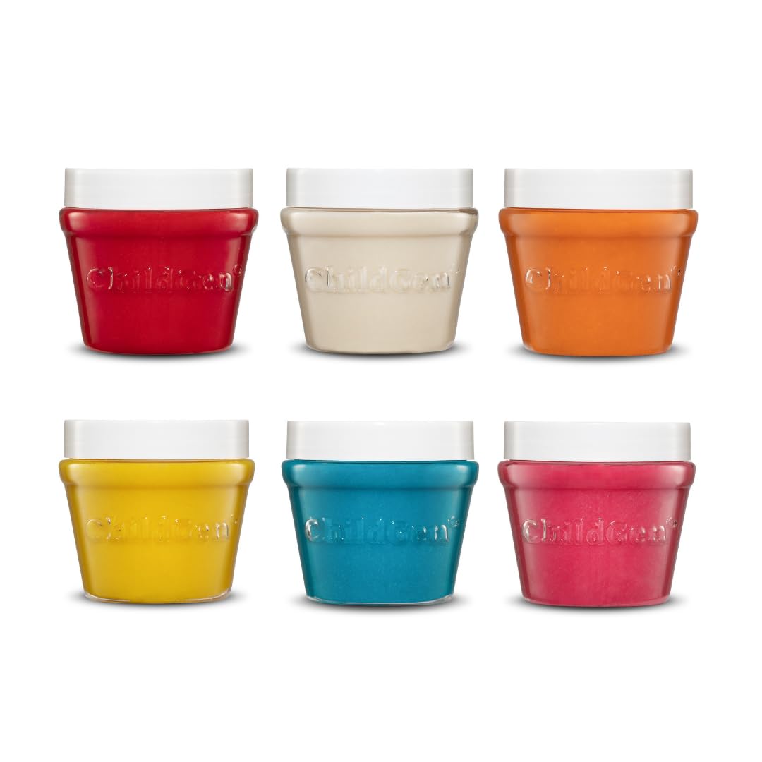ChildGen natural play dough 6-pack, safe for toddlers to explore color and texture.