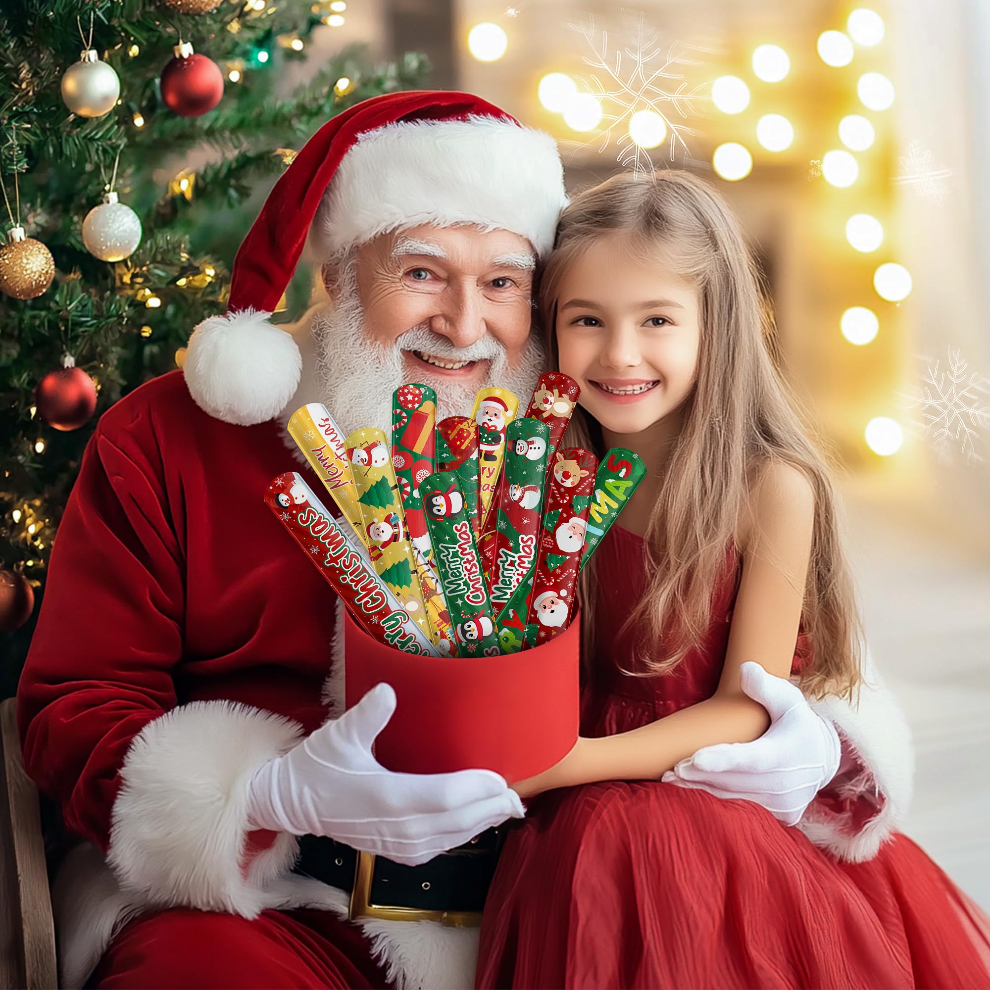 Childom snowman slap bracelet, a playful winter accessory for kids.