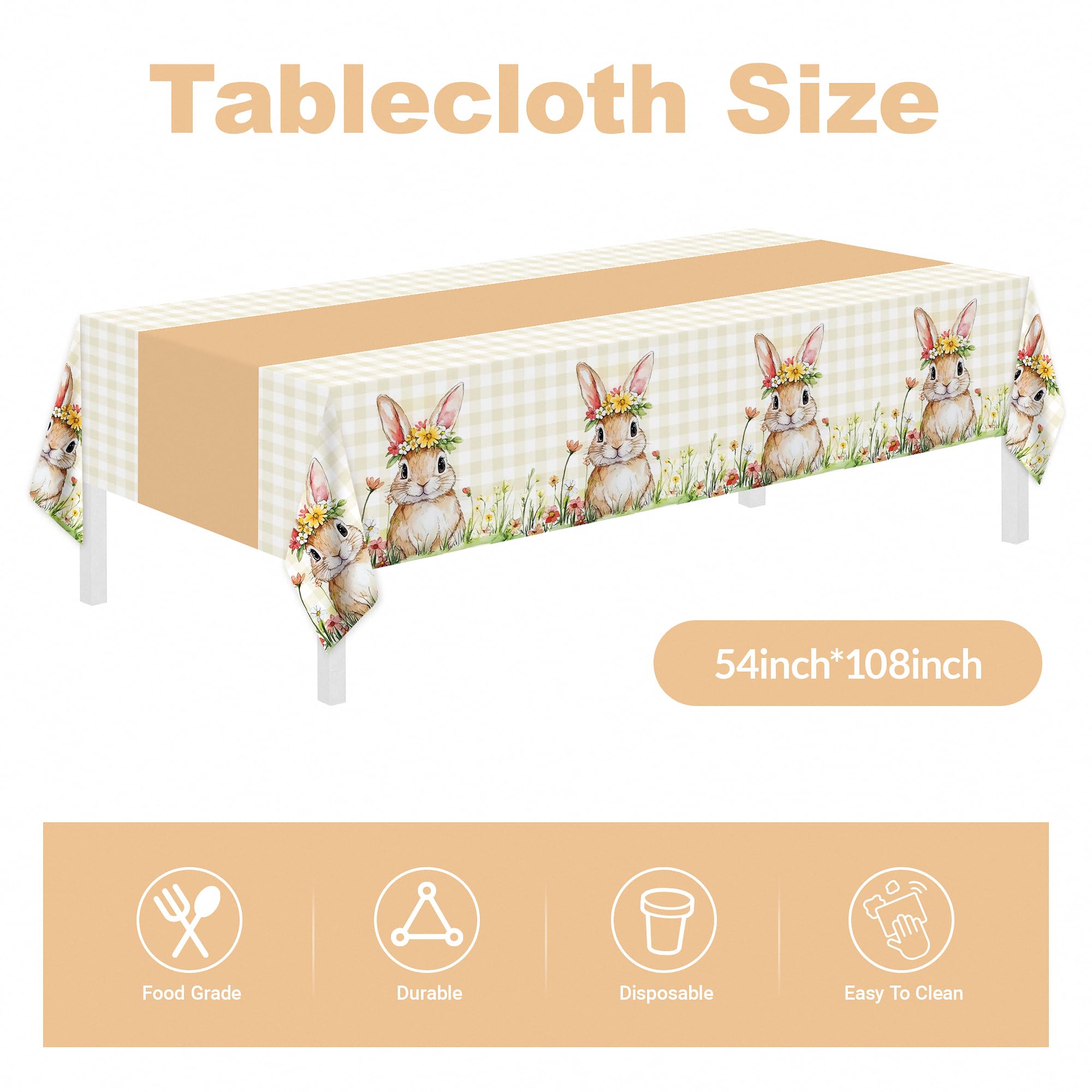 Childom Easter 7-inch small plates perfect for desserts and snacks.