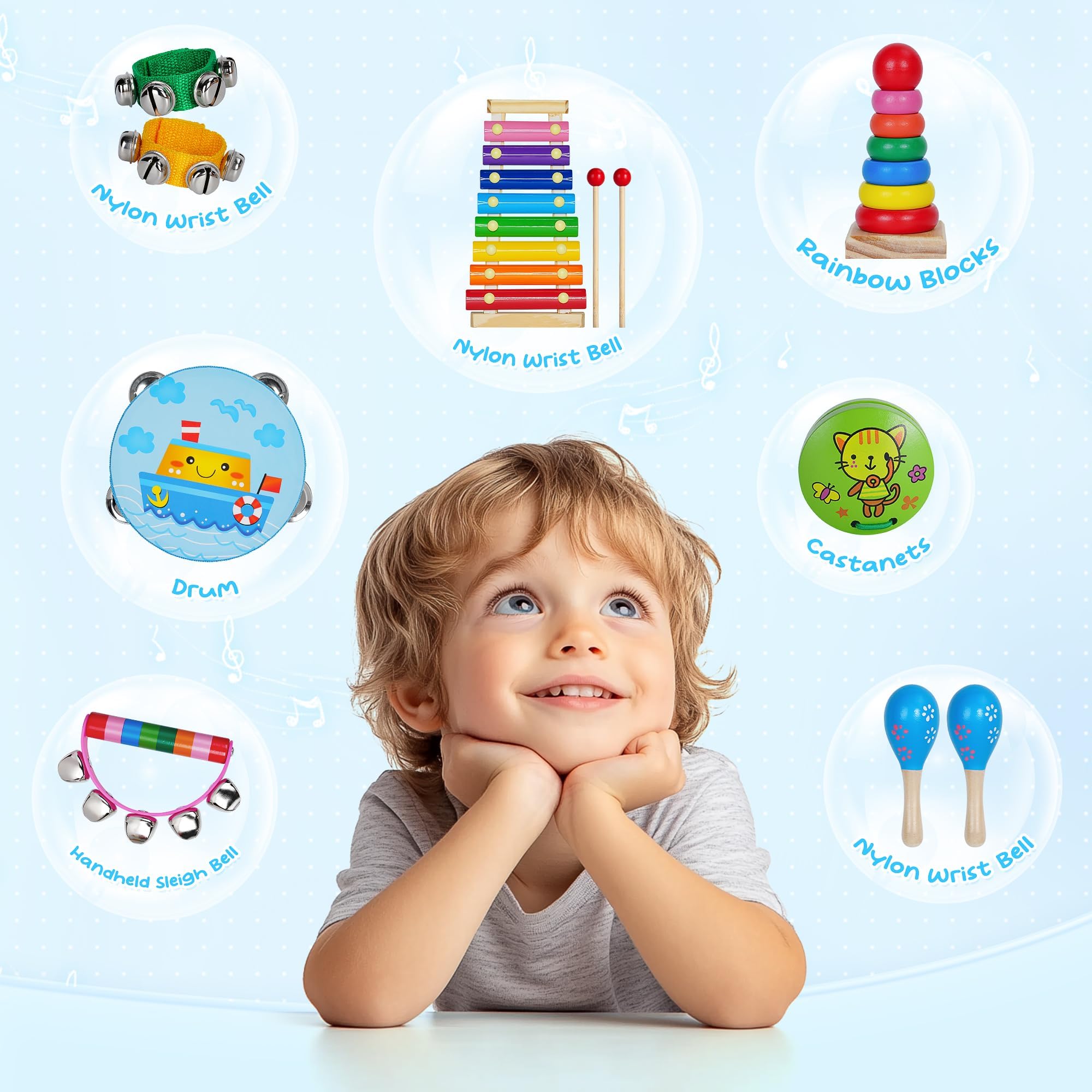 Childom handheld sleigh bells deliver bright tones and easy grip for little hands
