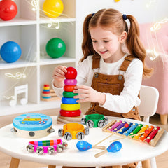 Childom nylon wrist bells offer gentle percussion for early music discovery