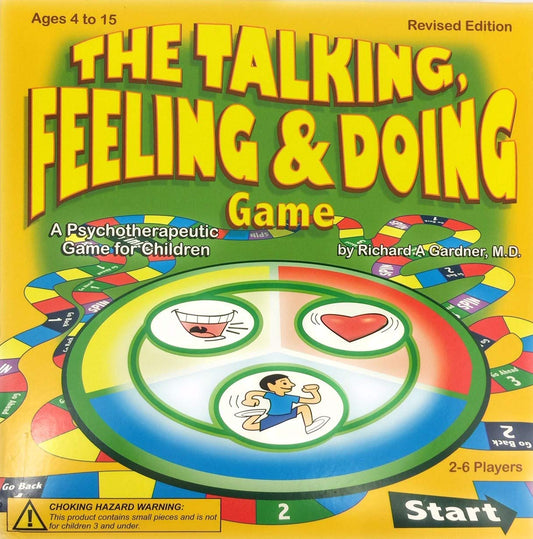 Childswork Talking card prompts used in the game to spark conversation.