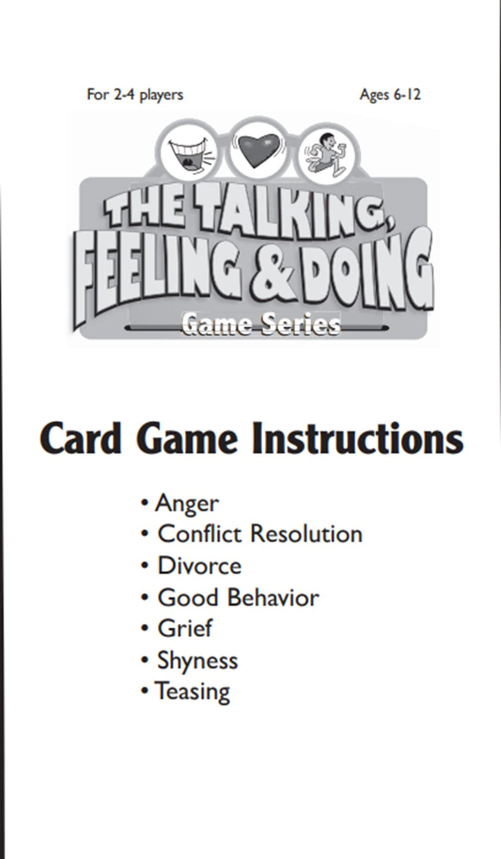 Childswork Talking Feeling Doing Grief Card Game cards spread prompts kids to reveal worries.