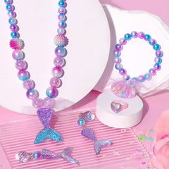 Chillife mermaid ring with shimmering gems for playful princess styling