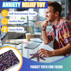 Chilvil 1000pc magnetic fidget beads in tin for on-the-go relief