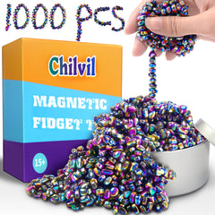 Chilvil ferrite beads in a tin offer quiet desk stress relief.