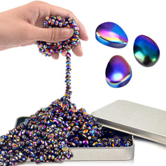 Chilvil 500pc magnetic fidget beads in a metal tin for focused work sessions.