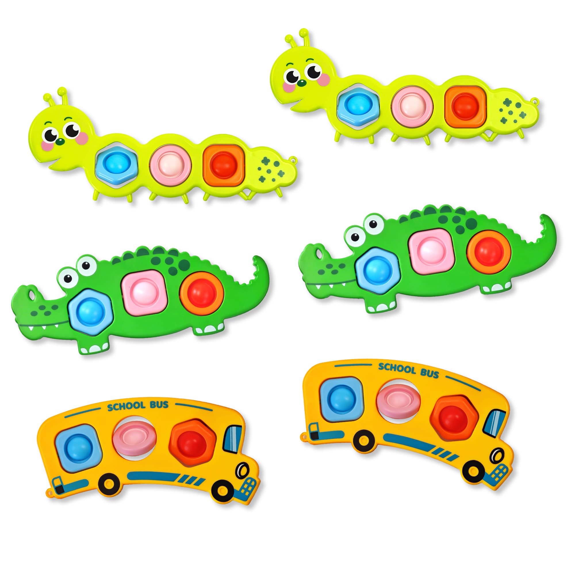Chilvil caterpillar popit toy for toddlers with tactile, repetitive play