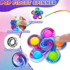 Chilvil ergonomic flower-shaped spinner suited for classroom sensory tools.