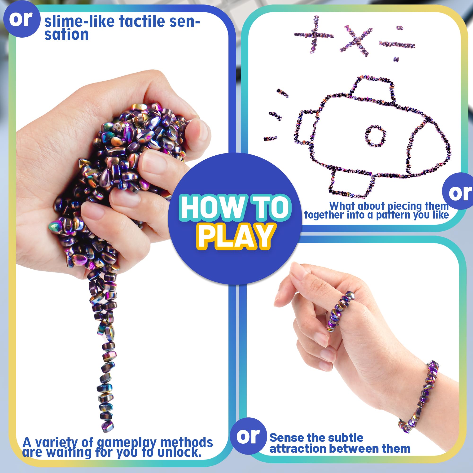 Chilvil fidget balls and textured stones for satisfying one-handed sensory relief.