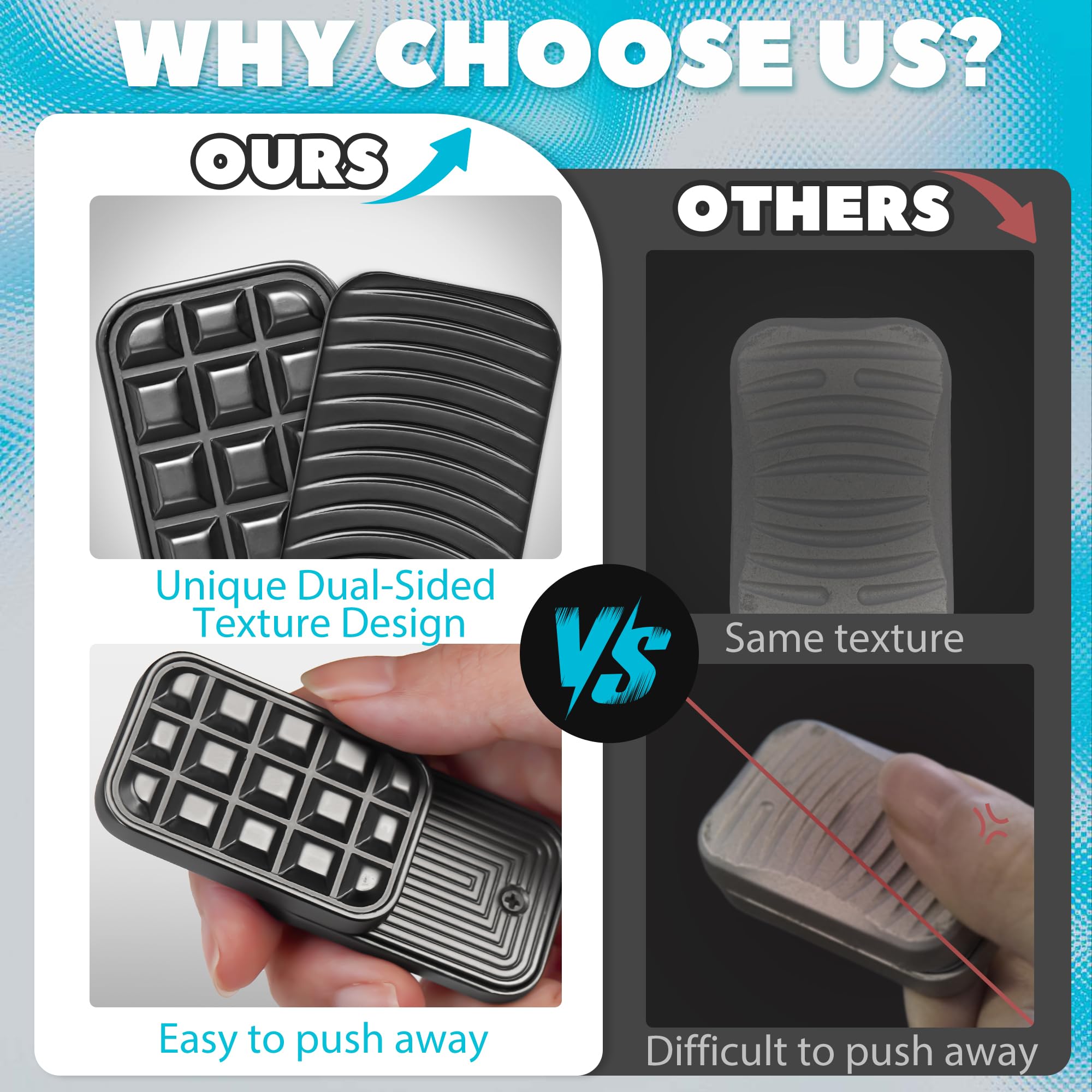 Chilvil Fidget Magnetic Slider side view highlighting tactile action
