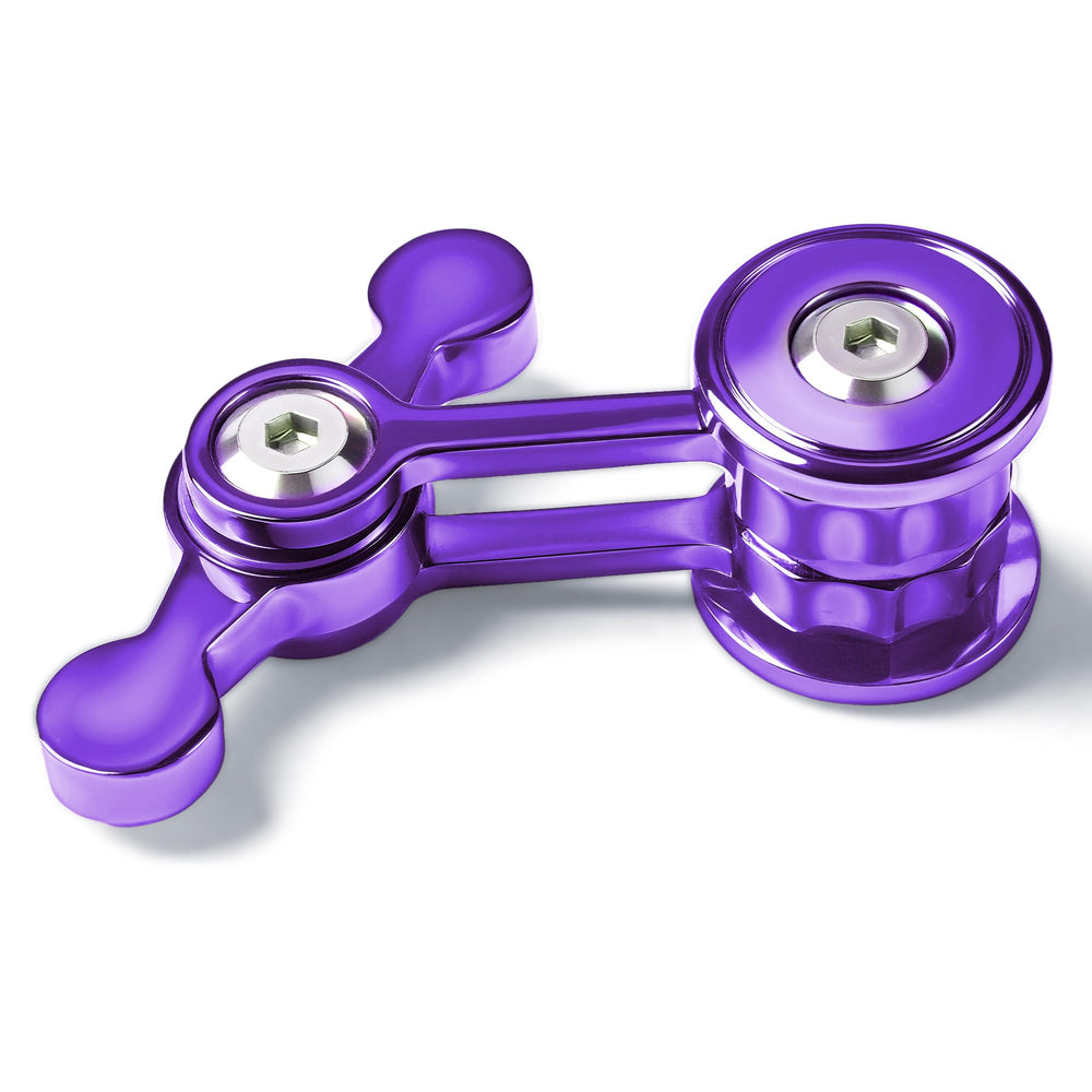 Chilvil fidget spinner adults purple closeup promotes focused calm during work.
