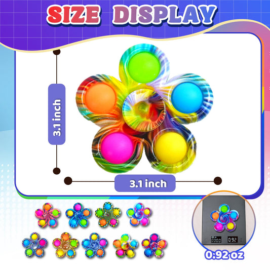 Chilvil flower-shape fidget spinner provides calming tactile feedback for focus.