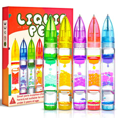 Chilvil liquid pen bubbles drift creating a calming visual focus.