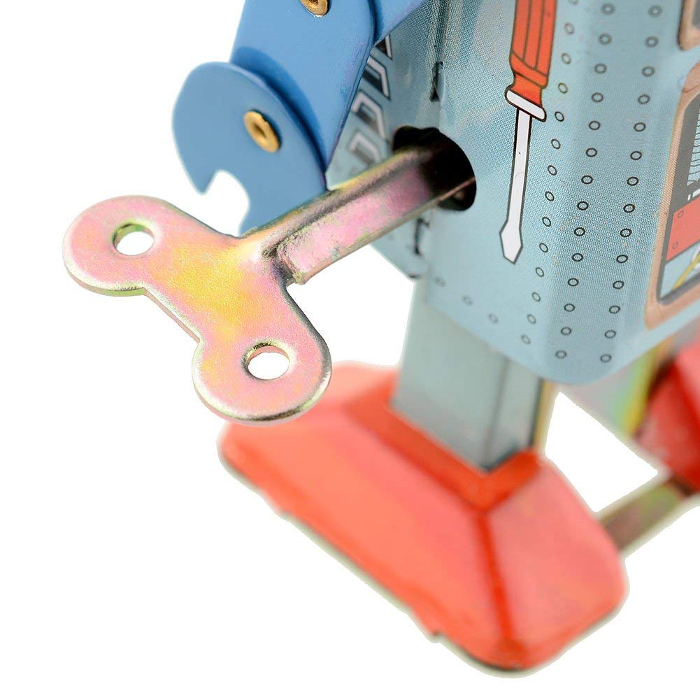 CHIMUYU vintage clockwork robot for shelf or desk decor