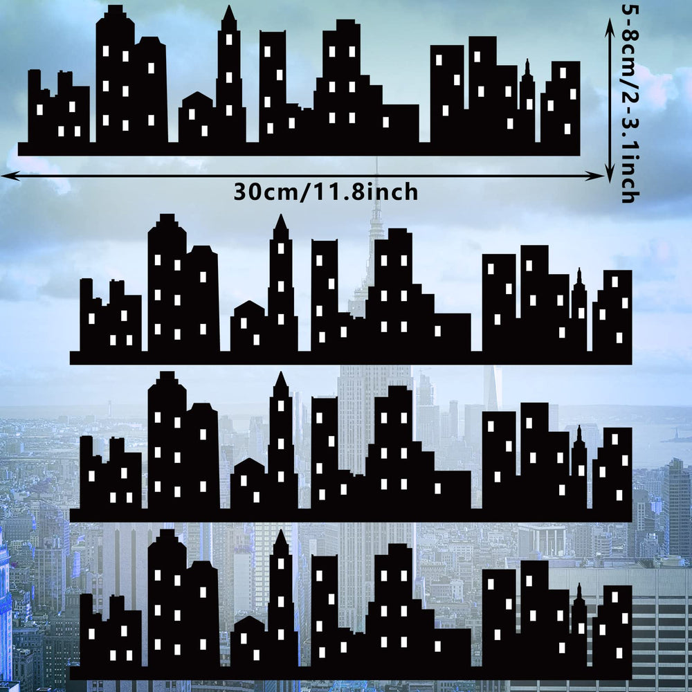Chinco black skyscraper cake topper enhances party centerpiece