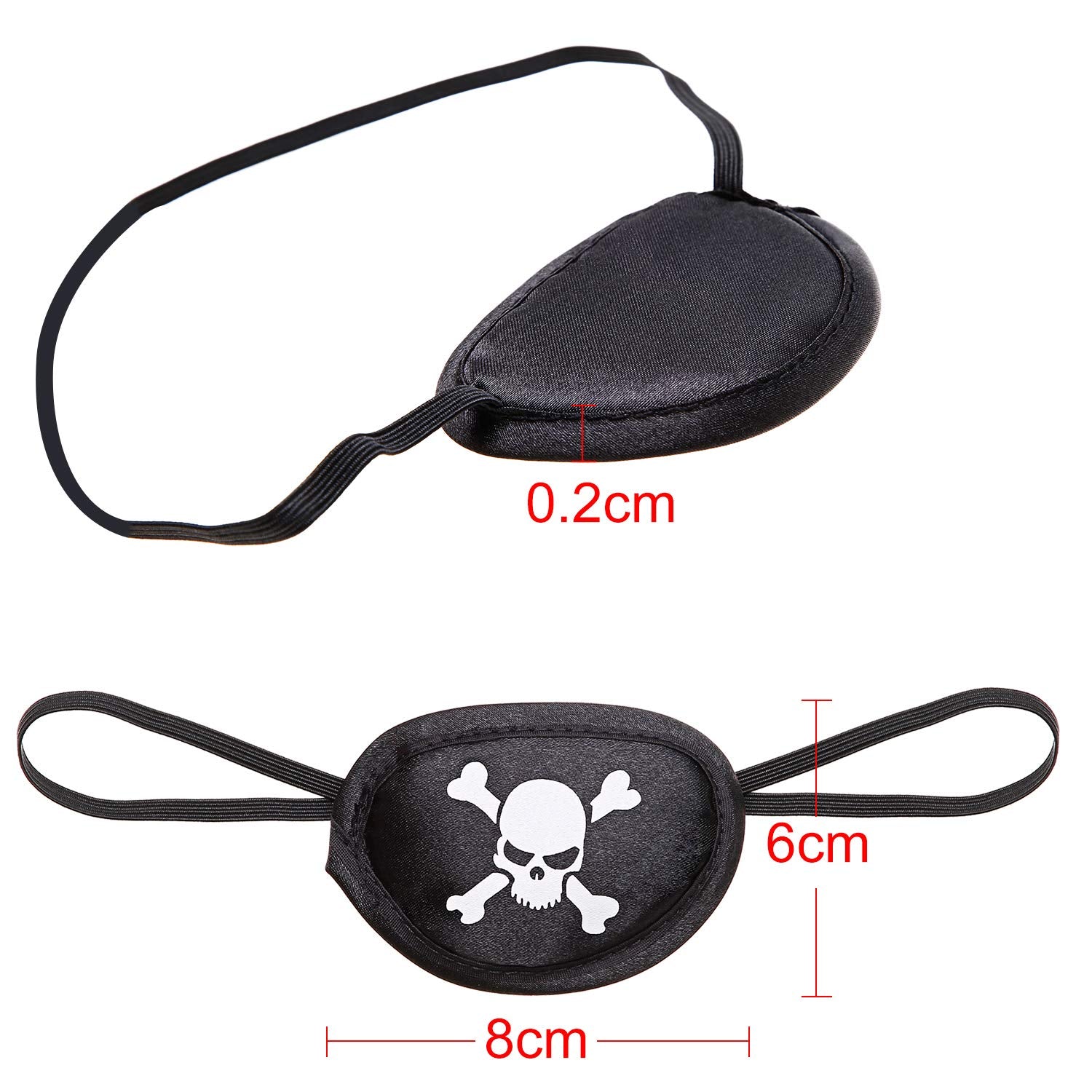 Chinco 24-pack eye patches provide quick party-ready pirate looks.