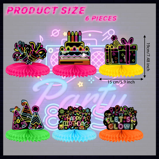 Chinco glow centerpiece featuring a gift box design to boost party vibe