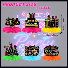 Chinco glow centerpiece featuring a gift box design to boost party vibe