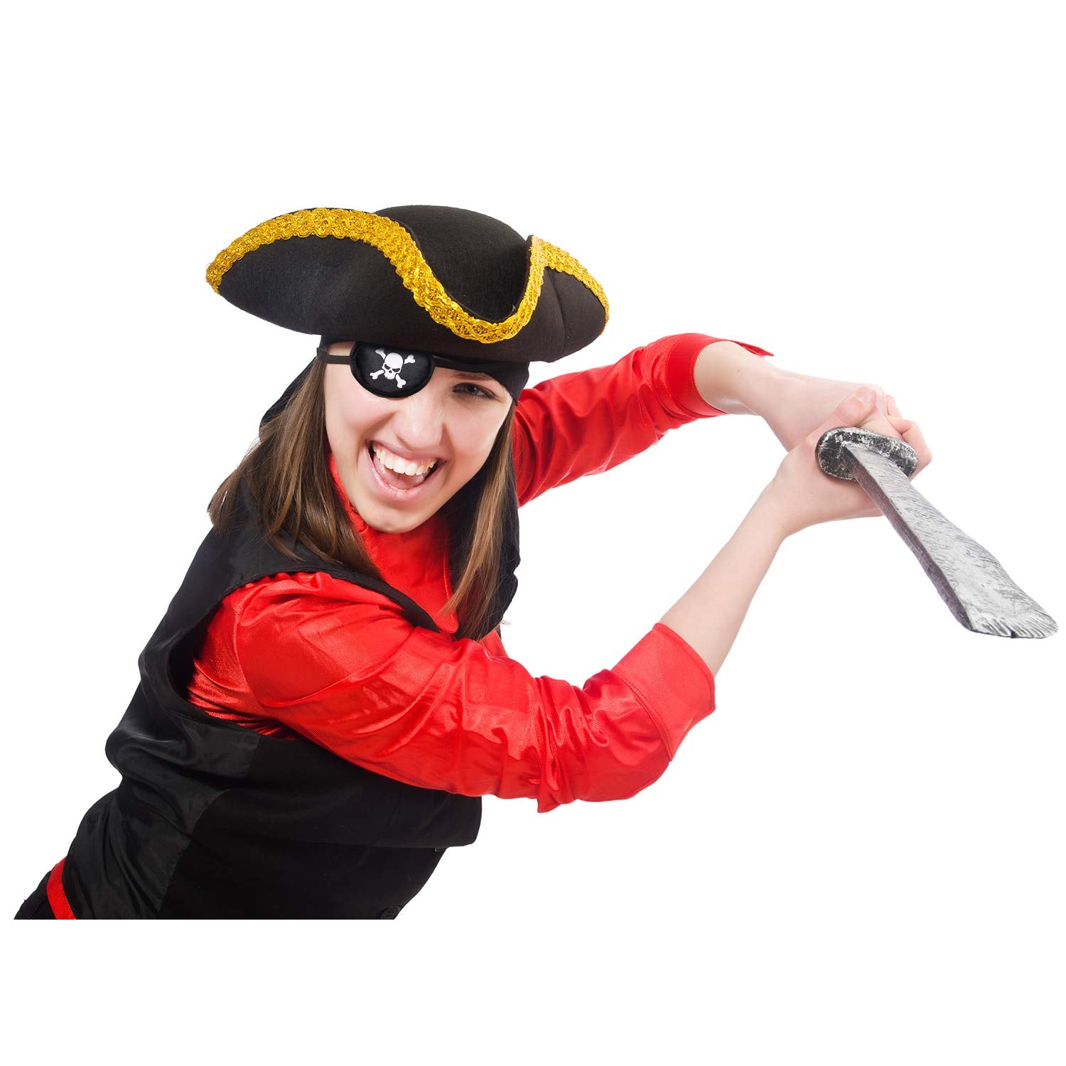 Chinco pirate patches enhance Halloween or cosplay with bold skull imagery.