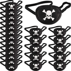 Chinco pirate eye patch with skull design for cosplay and costume accuracy.