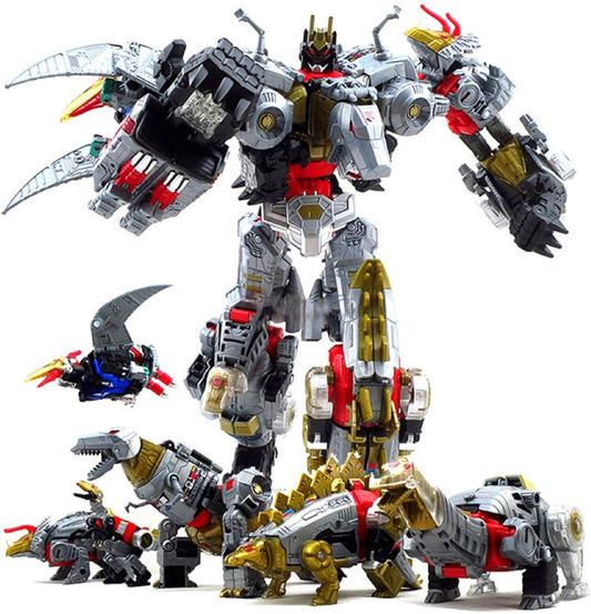 Chingbor deformation toy combiner with five robots ready for imaginative play.