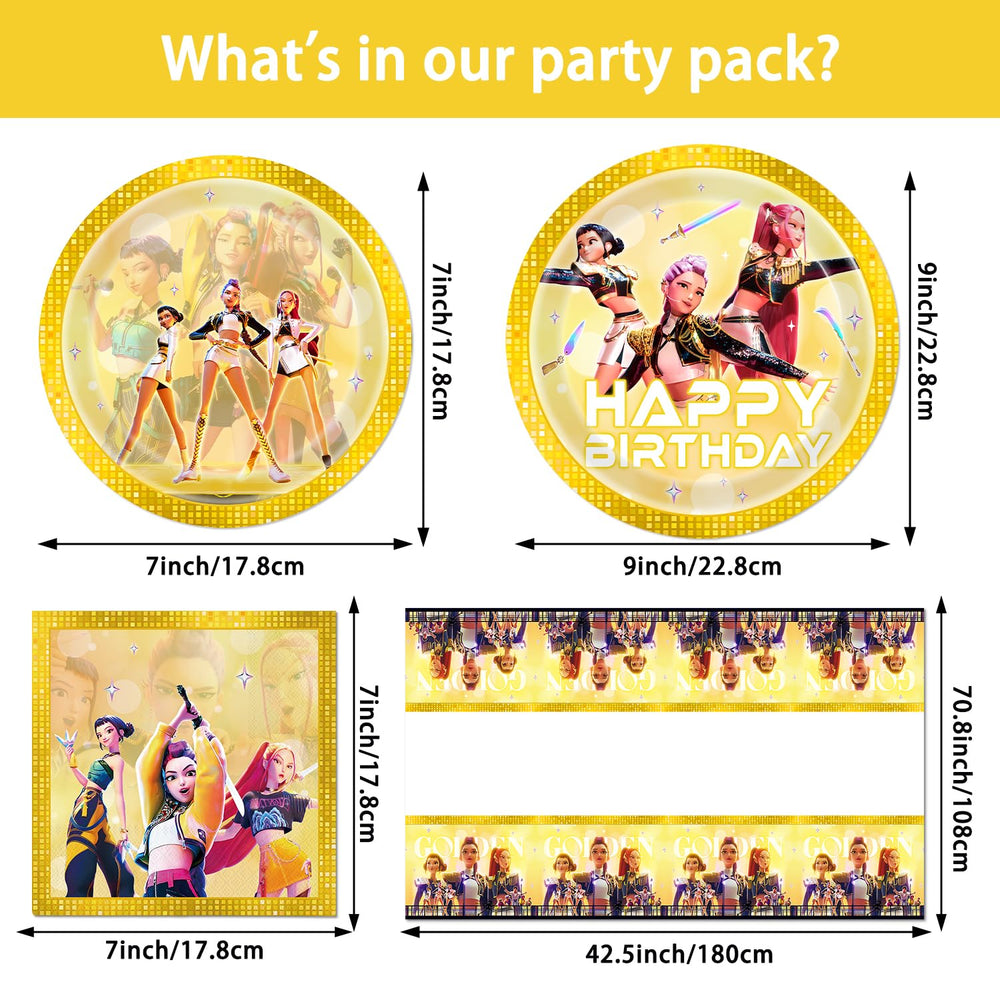 Chinovi Demon Hunters napkins help quick cleanups during celebrations.