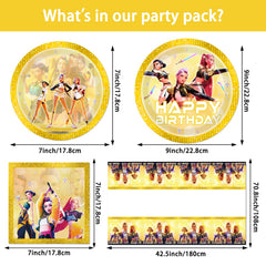 Chinovi Demon Hunters napkins help quick cleanups during celebrations.