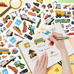 Chinyuti car and truck stickers collection enhances gift bags and scrapbooks with playful imagery