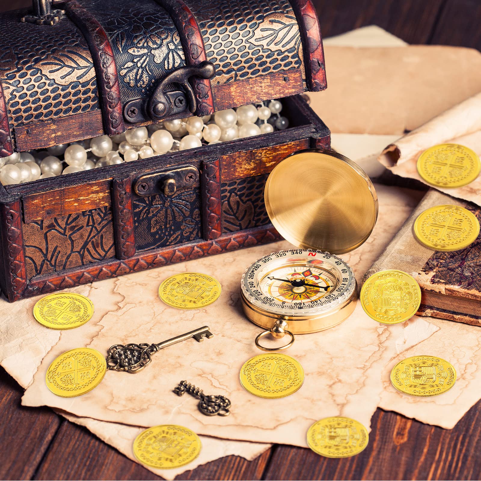 Chivao bright gold coins add sparkle to pirate-themed events