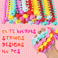 Colorful Chivao worm fidget toy highlighting tactile play and sensory exploration.