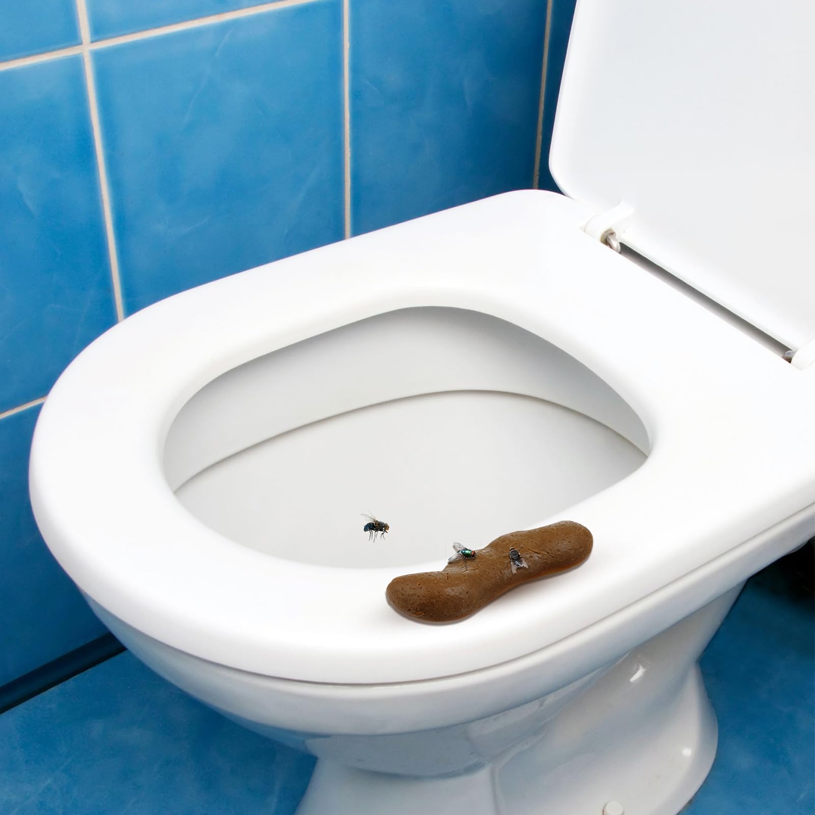 Chivao fake poo floating on water demonstrates playful prank potential.