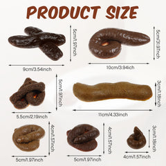 Chivao realistic fake poo close-up highlights convincing texture for pranks.