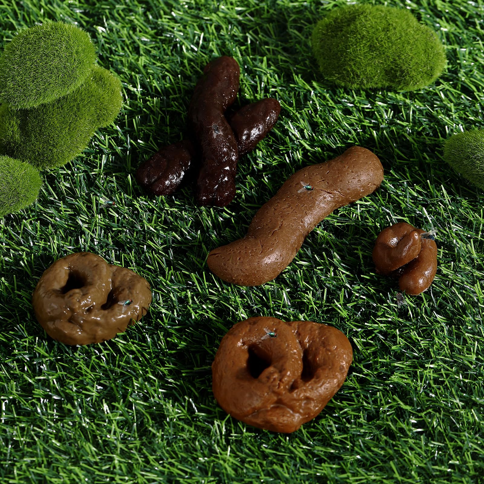 Chivao fake poop style 6 Halloween prop, durable material for stage.