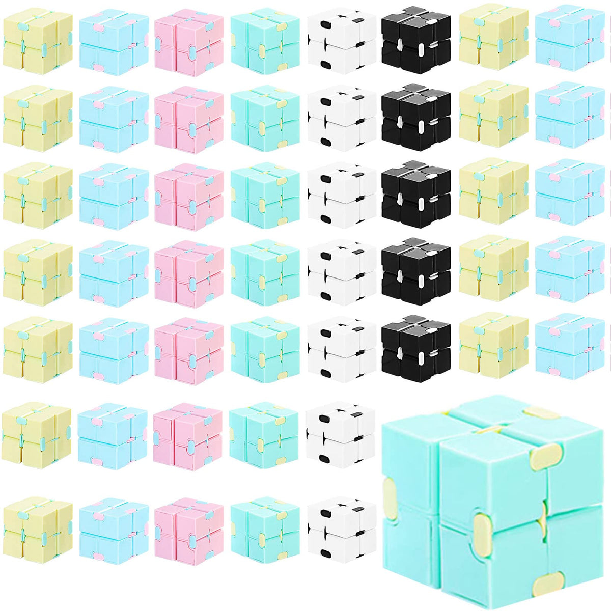 Chivao Infinity Cube in macaron colors for tactile focus and calming moments.