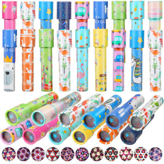 Chivao kaleidoscope 30-pack varied designs offer colorful patterns for curious kids.