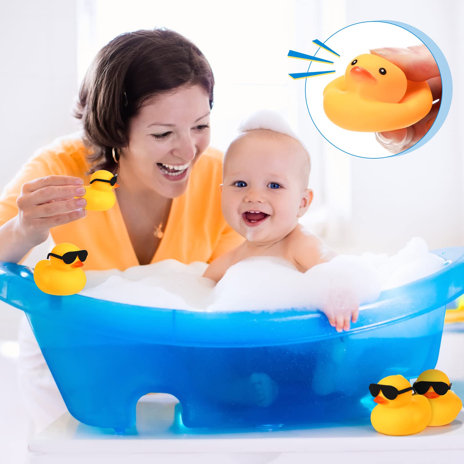 Chivao waterproof odorless rubber ducks built for long-lasting play.