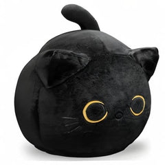 CHNBF Soft Black Cat Plush Pillow presented as a gift for holidays or birthdays