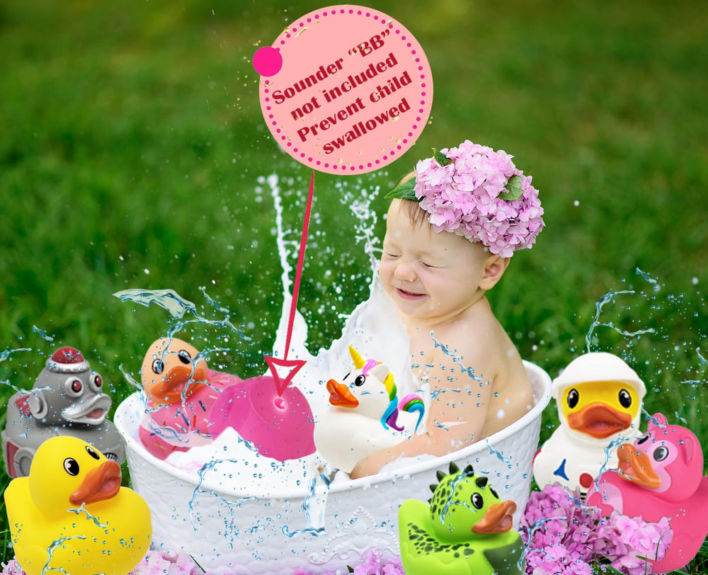 Chochkees 6-inch vinyl duck, sturdy and safe for little hands during bath time