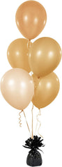 Chochkees 6-pack color variety balloon weights displayed for versatile party styling.