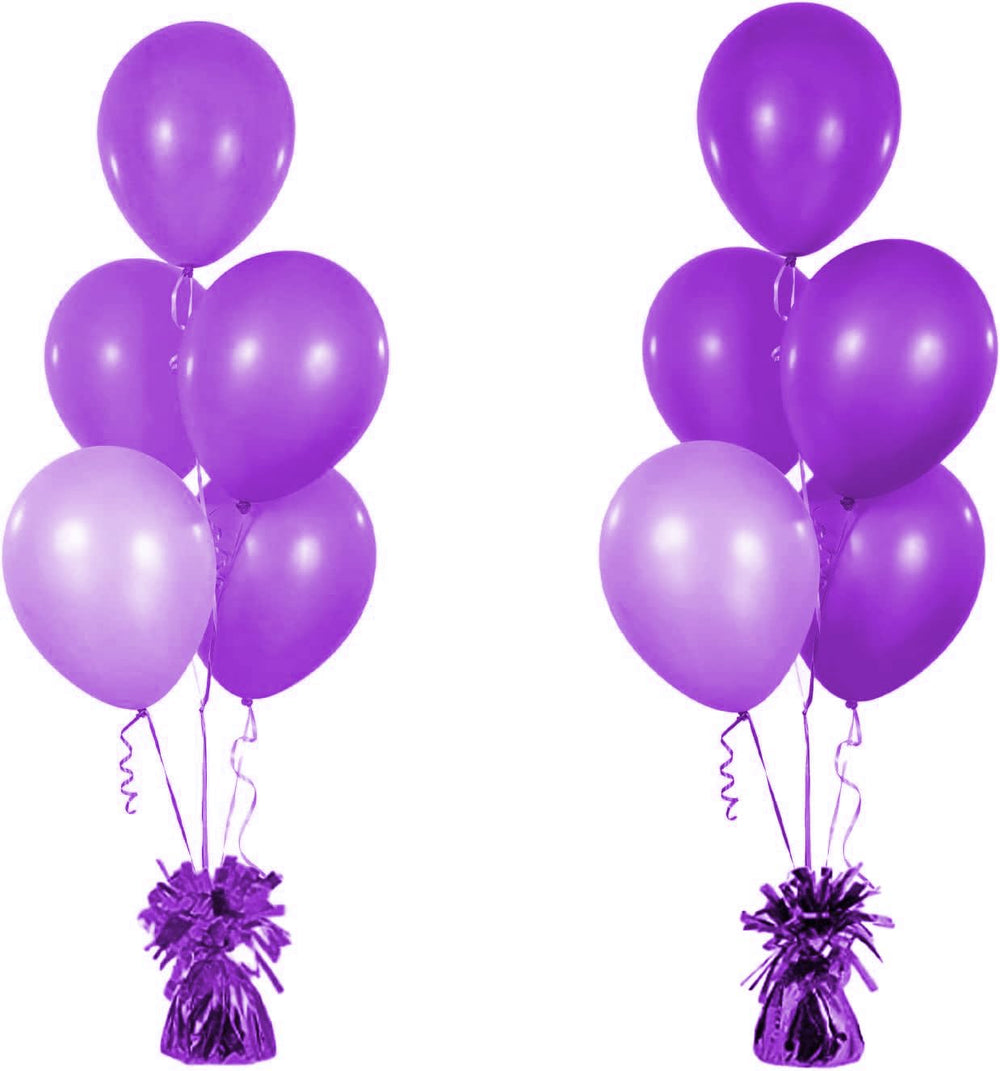 Chochkees purple holiday-themed balloon weight adds color to seasonal displays.