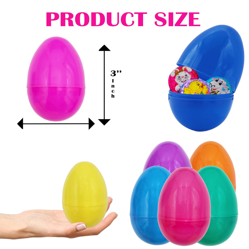Chochkees hinged Easter egg, 3-inch plastic, perfect for hiding surprises in baskets