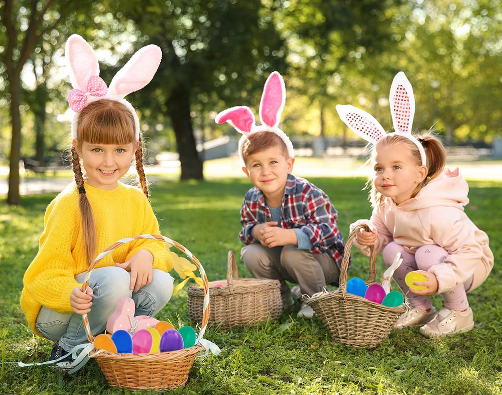 Chochkees Easter eggs, bright hues for party favors and scavenger hunts