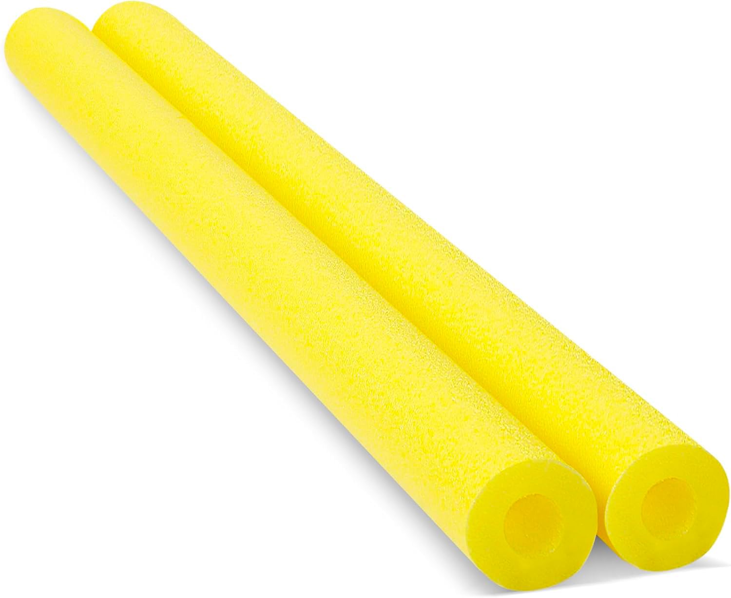 Chochkees 52-inch yellow pool noodle provides buoyant support for lounging and play.