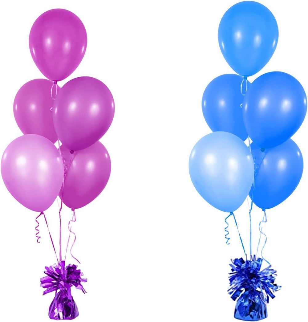 Chochkees Red creative decor weights anchoring latex balloons for events.