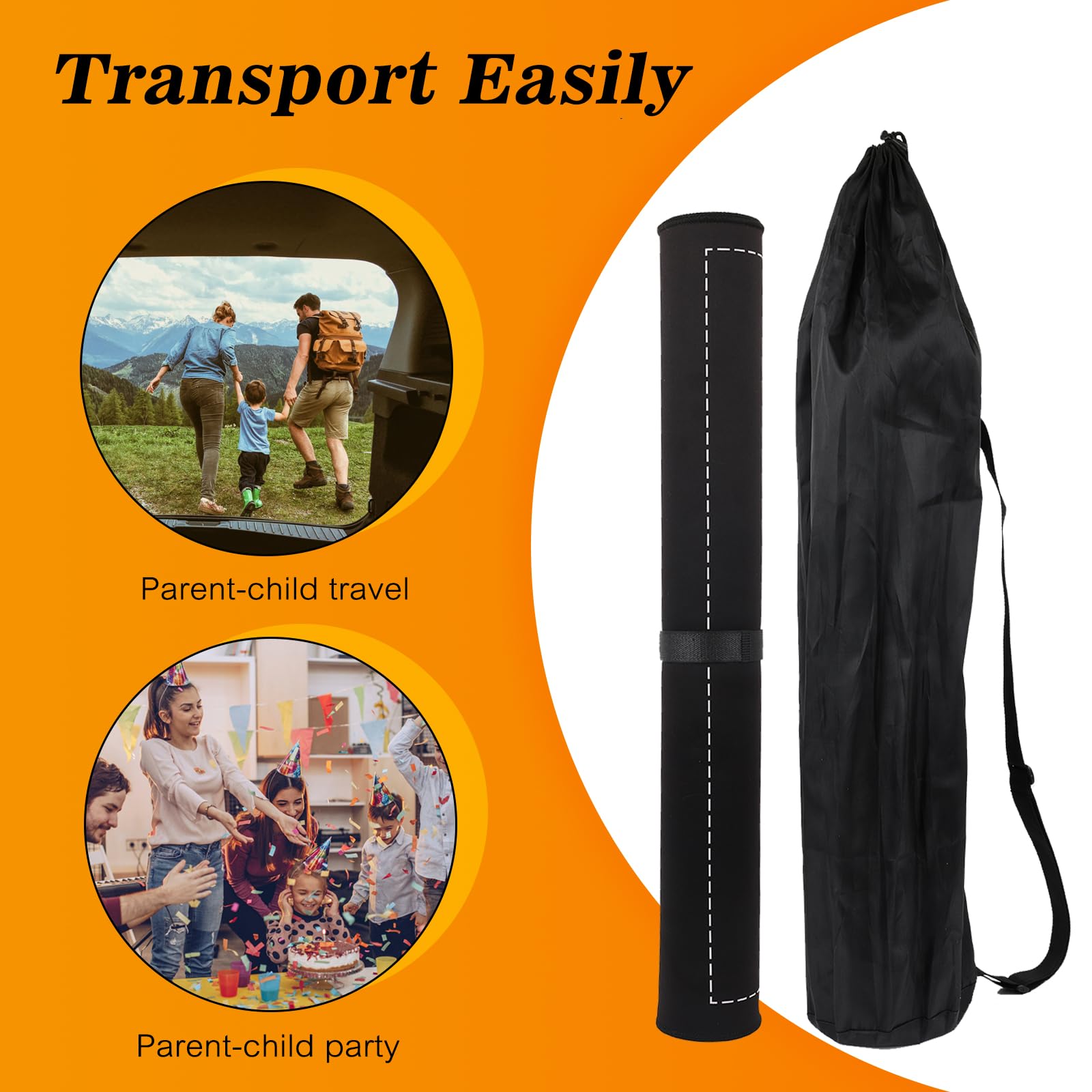 CHODEYE rolling tube enables effortless roll-out and compact storage