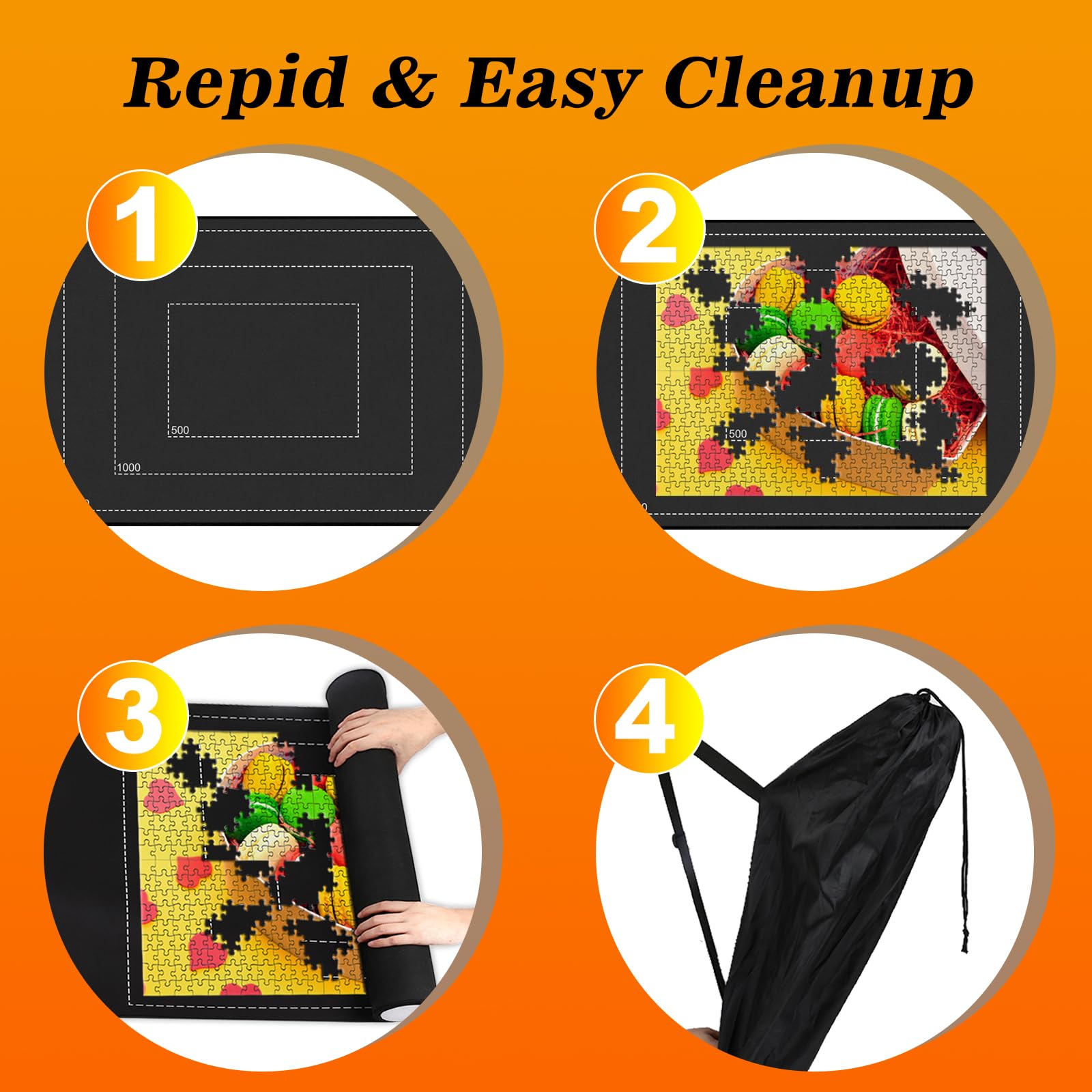CHODEYE storage bag included for easy transport and cleanup