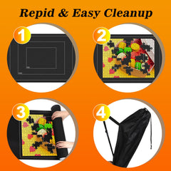CHODEYE storage bag included for easy transport and cleanup