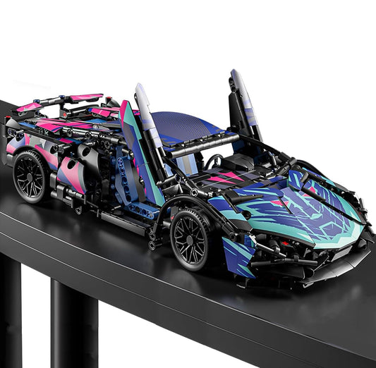 Chodia Sport Race Car building assembly highlights authentic 1:14 scale details.