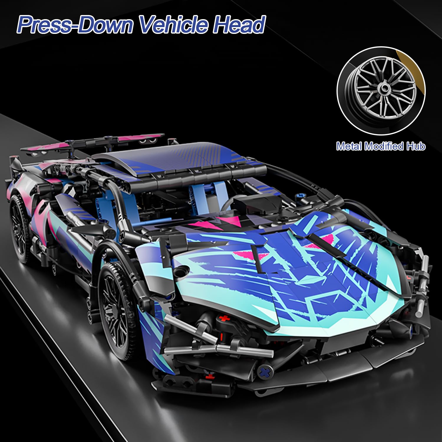 Chodia Sport Race Car open scissor doors for interactive viewing.